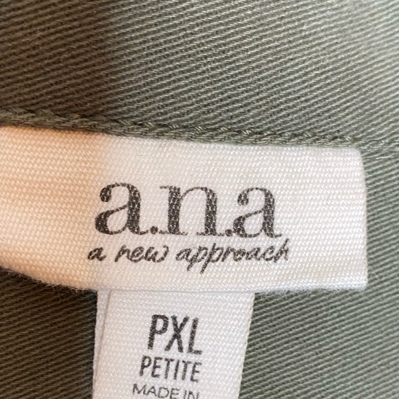 Brand New! a.n.a. Olive Jumpsuit with Belt Sz PXL - Picture 6 of 10